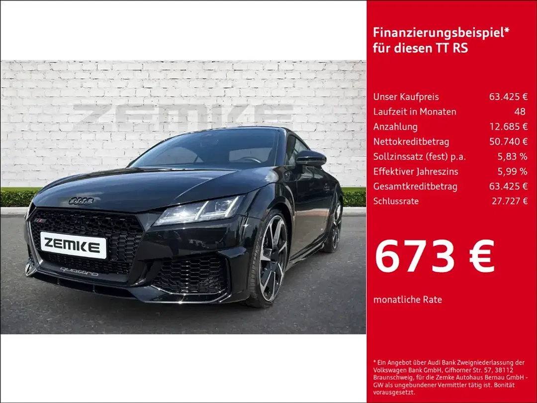 Audi TT RS 2.5 TFSI S tronic quattro Coupe
