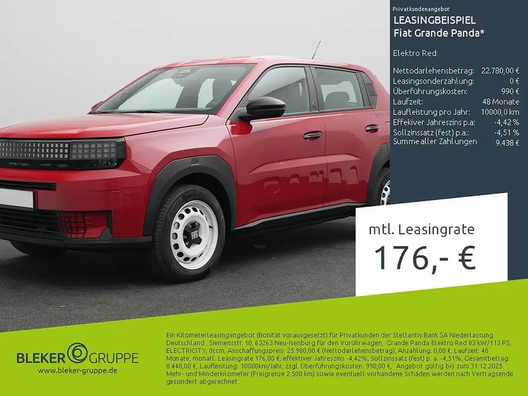 Fiat Grande Panda EV RED