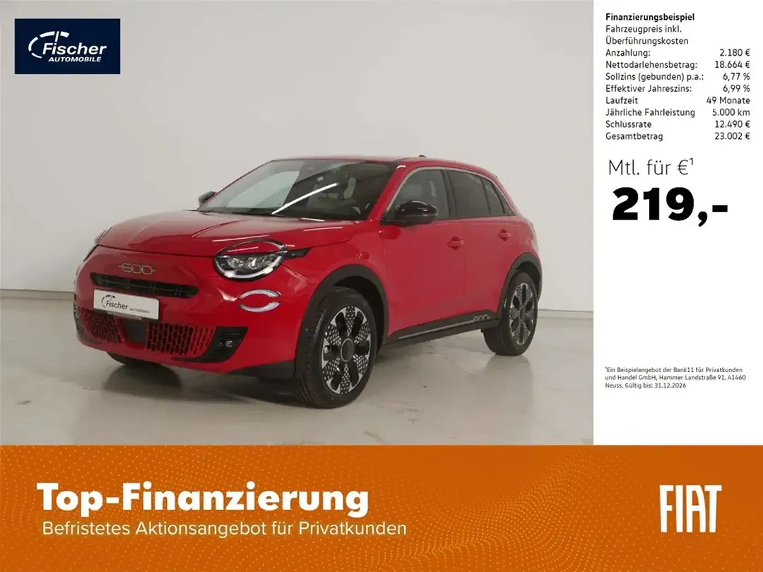 Fiat 600 1.2 Hybrid La Prima