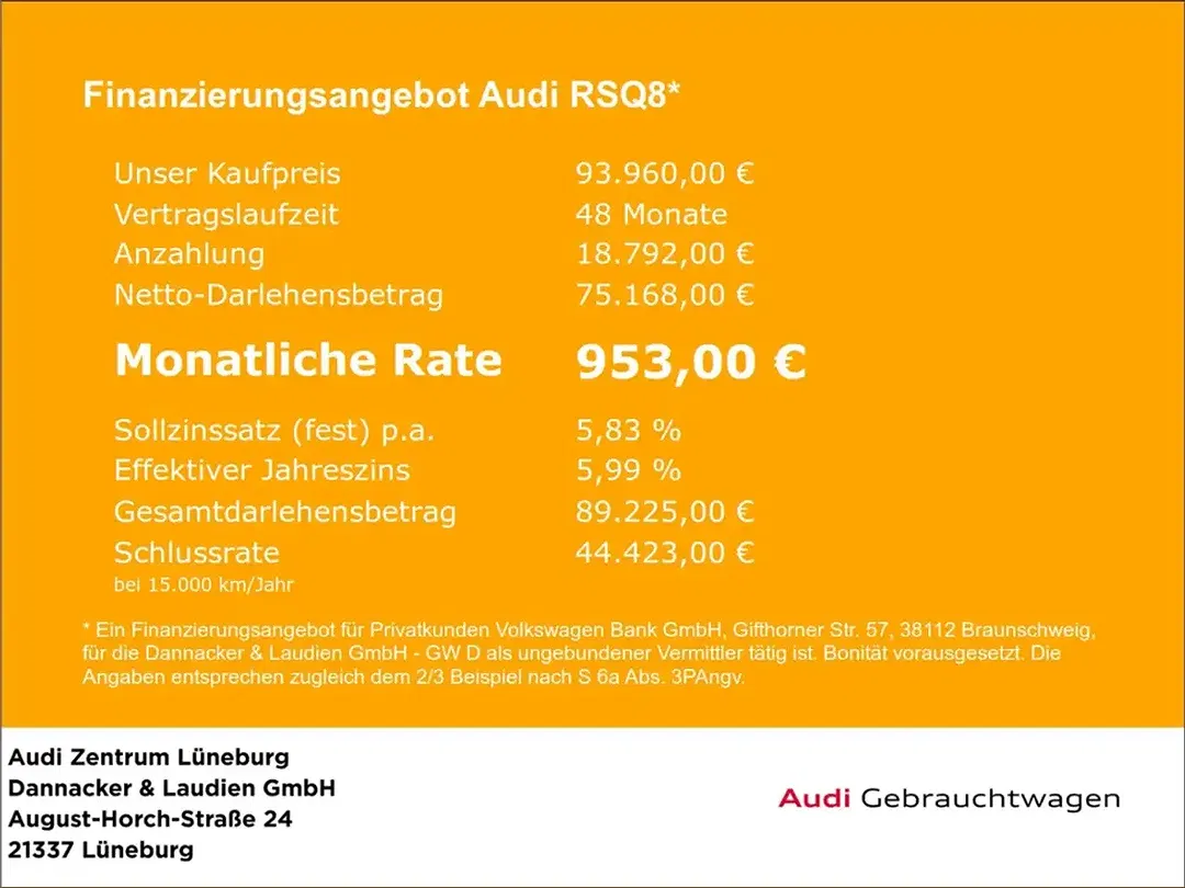 Audi RS Q8 4.0 TFSI quattro Matrix LED